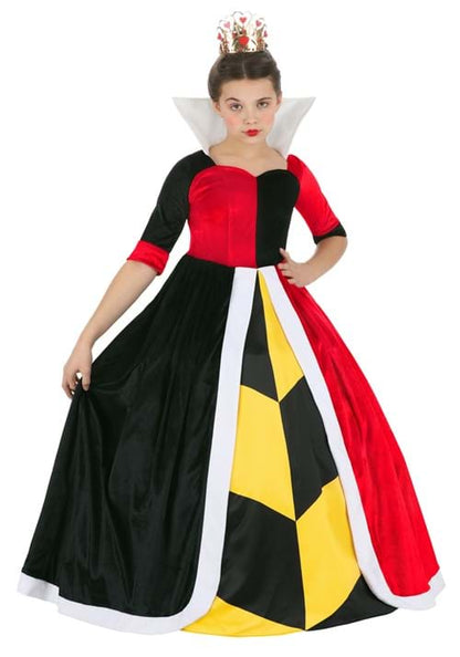 Girl's Deluxe Disney Alice in Wonderland Queen of Hearts Costume - US 5631