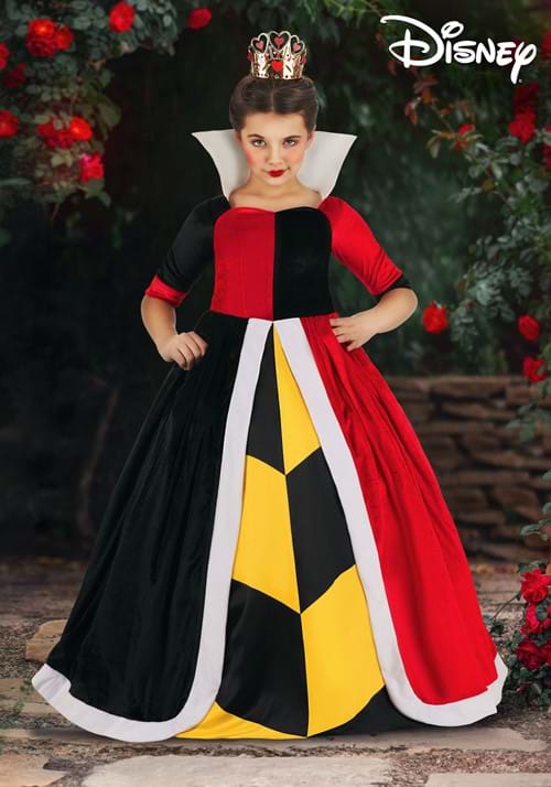 Girl's Deluxe Disney Alice in Wonderland Queen of Hearts Costume - US 5631