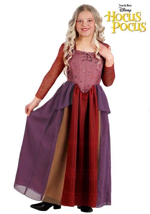 Deluxe Disney Hocus Pocus Girl's Sarah Sanderson Costume - US 5634
