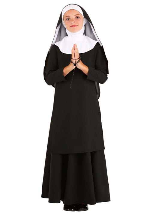 Deluxe Kid's Catholic Nun Costume - US 0571