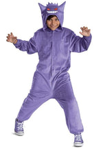 Kid's Deluxe Pokémon Gengar Hooded Jumpsuit Costume - US 6895