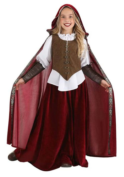 Deluxe Red Riding Hood Costume for Girls - US 6309