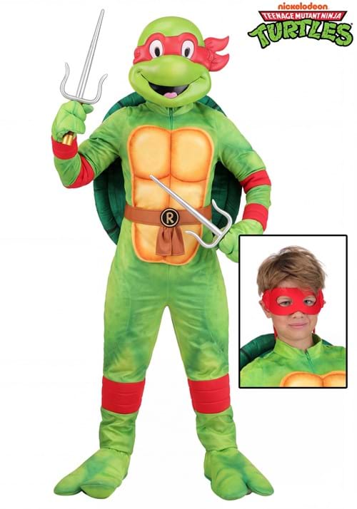 Kid's Deluxe Teenage Mutant Ninja Turtles Raphael Costume - US 0771