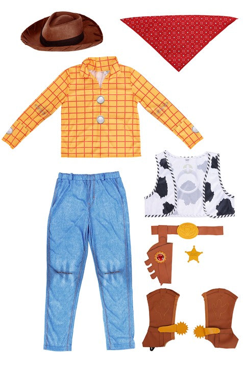Disney Deluxe Woody Toy Story Costume for Kids - US 6847