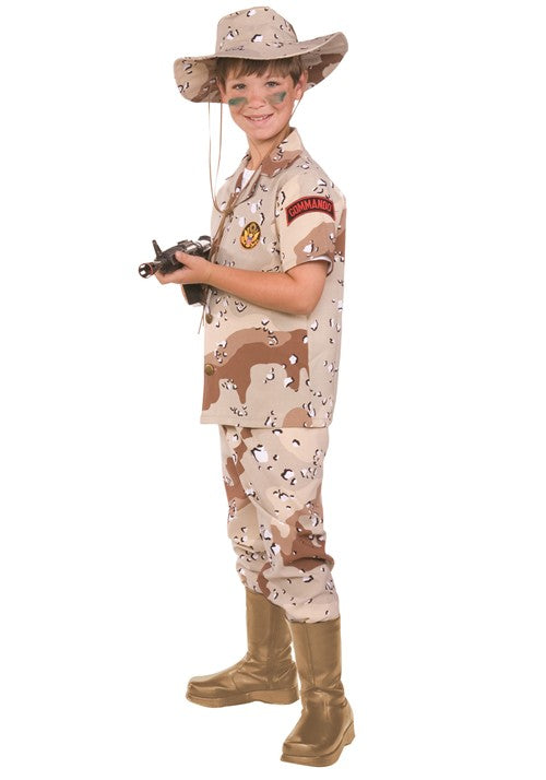 Kid's Desert Hero Commando Costume - US 7864