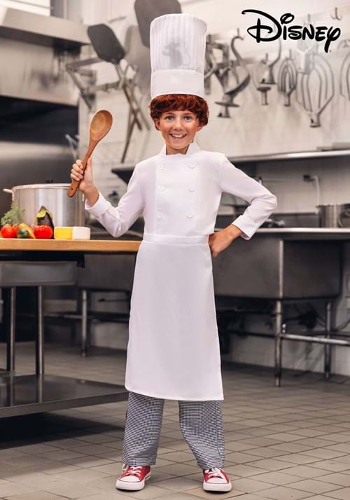 Disney and Pixar Kid's Alfredo Linguini Ratatouille Costume with Light Up Hat - US 1025
