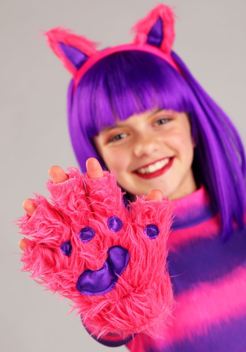 Feisty Cheshire Cat Bodysuit Girl's Costume - US 6873