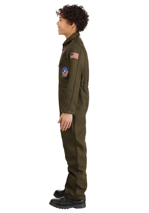 Top Gun Deluxe Flight Suit Costume for Kids - US 7189