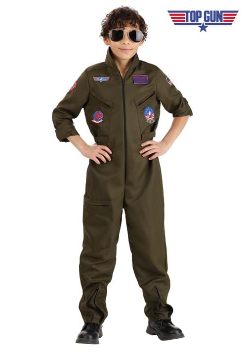 Top Gun Deluxe Flight Suit Costume for Kids - US 7189