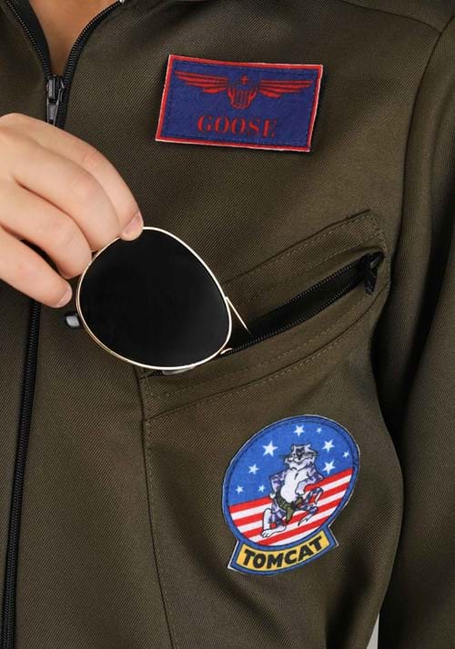 Top Gun Deluxe Flight Suit Costume for Kids - US 7189