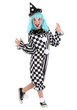 Giddy Gothic Clown Costume for Girls - US 1358