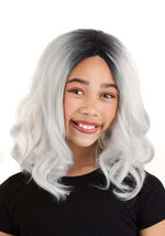 Girl's Gray Bob Costume Wig - US 8477