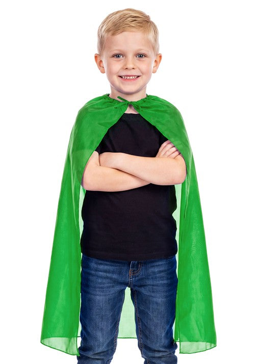 26-Inch Kid's Green Superhero Costume Cape - US 2212