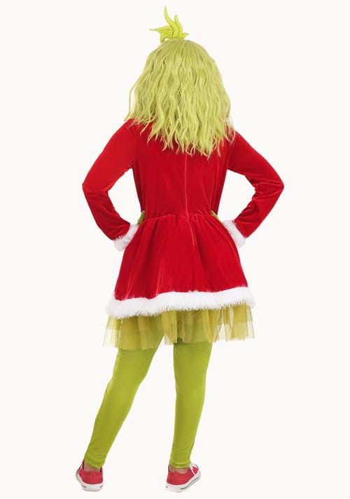 Dr. Seuss The Grinch Costume Dress for Girls - US 0338