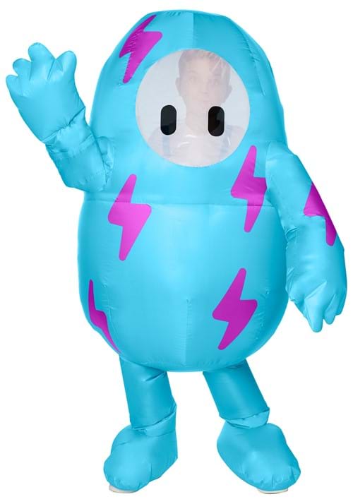 Kid's Inflatable Fall Guys Lightning Blue Costume - US 4570