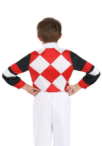 Red Jockey Shirt Costume for Kids - US 4858