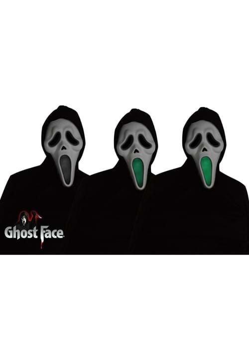 Light Up Fade Mouth Kid's Ghost Face Costume - US 9949