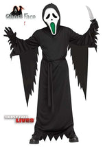 Light Up Fade Mouth Kid's Ghost Face Costume - US 9949