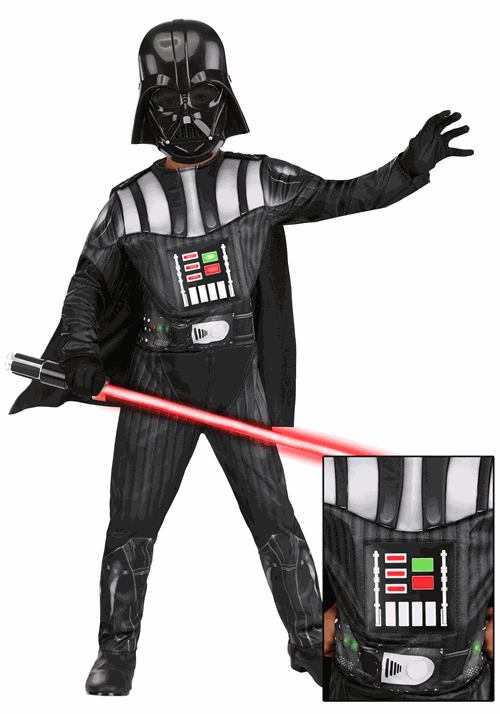 Light Up Star Wars Darth Vader Costume for Kids - US 0281