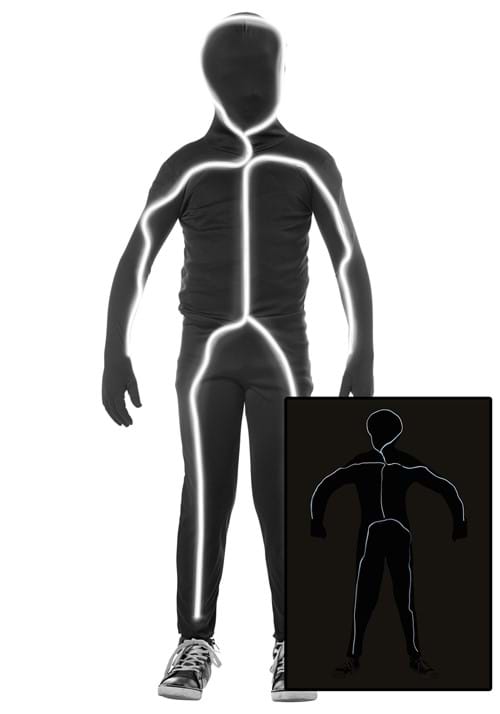 Kid's Light Up Stick Figure Costume - US 8740