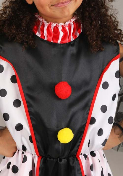 Girl's Lil Miss Clown Costume Dress - US 3508