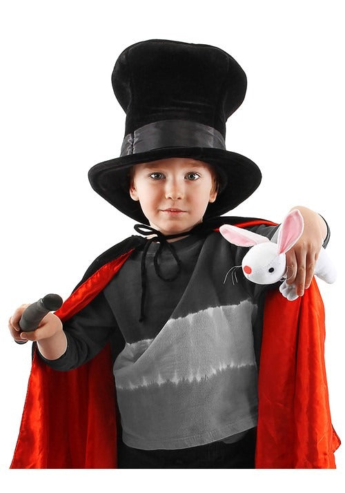 Magician Kid's Plush Costume Hat with Rabbit - US 2845