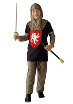 Kid's Medieval Knight Gold Costume - US 4317