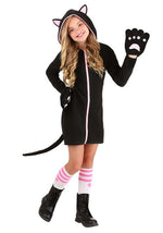 Girl's Midnight Kitty Costume - US 3955