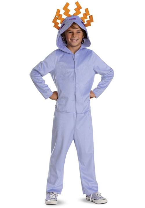 Kid's Minecraft Axolotl Hooded Jumpsuit Costume - US 0167