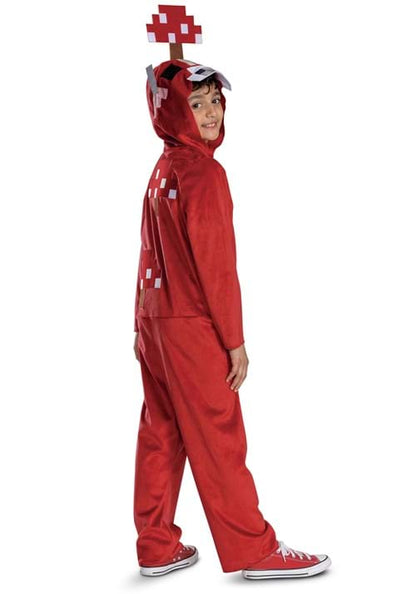 Kid's Minecraft Mooshroom Hooded Jumpsuit Costume - US 4700