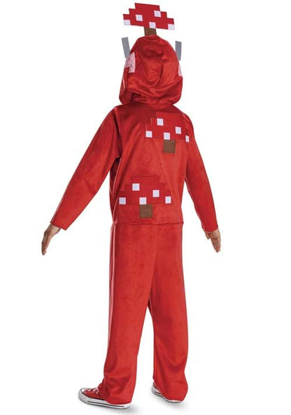 Kid's Minecraft Mooshroom Hooded Jumpsuit Costume - US 4700