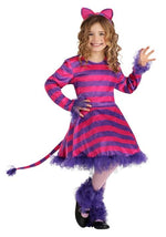 Girl's Mischievous Cheshire Cat Costume - US 5431