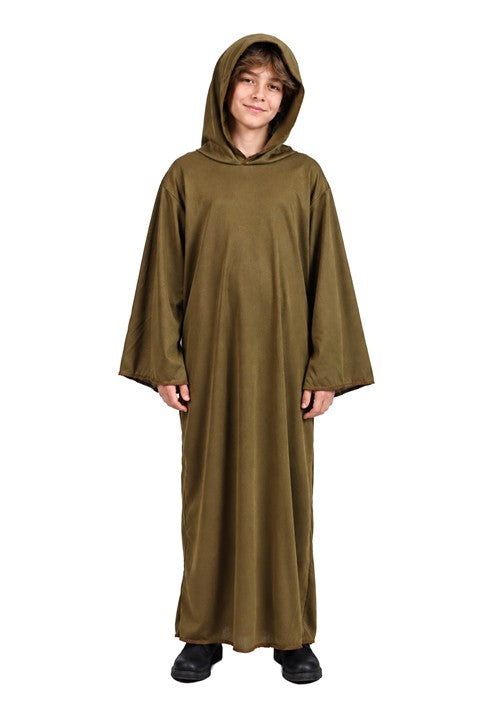 Kid's Monk Olive-Colored Costume Robe - US 0678
