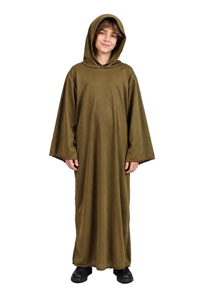 Kid's Monk Olive-Colored Costume Robe - US 0678
