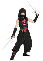 Muscle Black Ninja Costume for Kids - US 9820