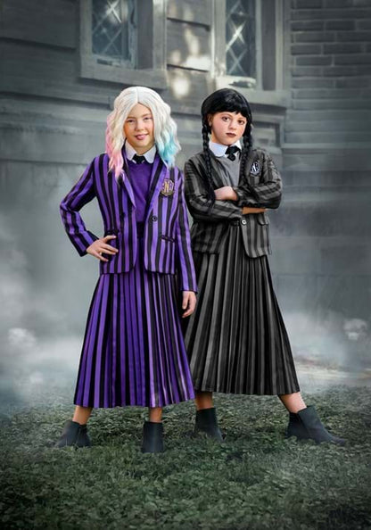 Girl's Deluxe Nevermore Academy Enid Sinclair Wednesday Costume - US 1565