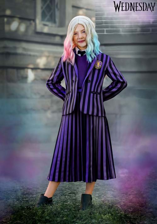 Girl's Deluxe Nevermore Academy Enid Sinclair Wednesday Costume - US 1565