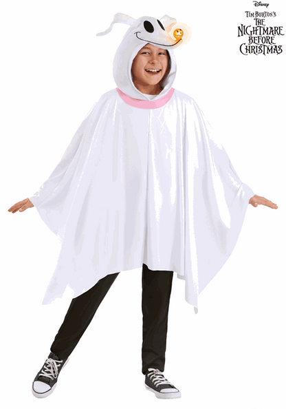 Nightmare Before Christmas Zero Costume Poncho for Kids - US 6141