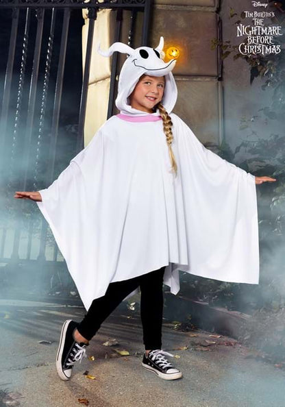 Nightmare Before Christmas Zero Costume Poncho for Kids - US 6141