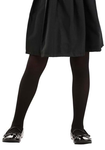 Opaque Black Tights for Kids - US 2609