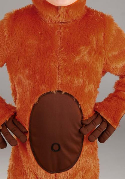 Orange Orangutan Costume for Kids - US 8681