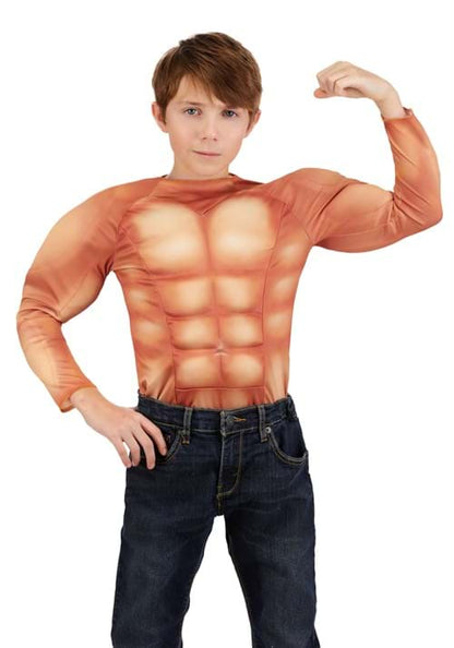 Kid's Padded Muscle Costume Shirt - US 0050