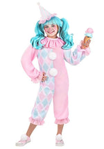 Girl's Pastel Pom Pom Clown Costume - US 6564