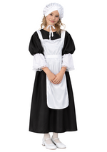 Kid's Pilgrim Maid Girl Costume Dress - US 4007
