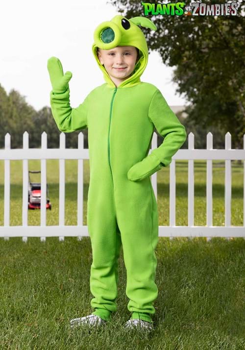 Kid's Plants vs Zombies Peashooter Onesie Costume - US 2439