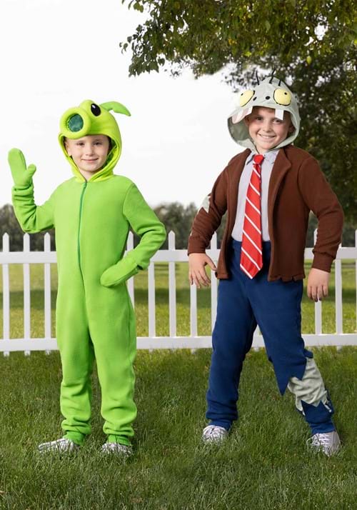 Plants VS Zombies Kid's Zombie Jumpsuit Costume - US 7374