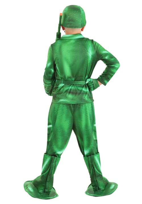 Kid's Plastic Green Army Man Costume - US 3988
