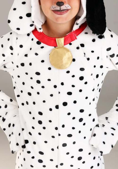 Plush Dalmatian Puppy Jumpsuit for Kids - US 8423