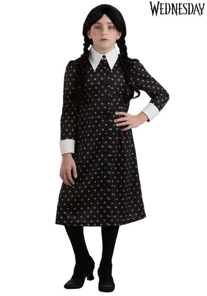 Wednesday Addams Polka Dot Girl's Costume Dress - US 9010