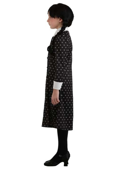 Wednesday Addams Polka Dot Girl's Costume Dress - US 9010